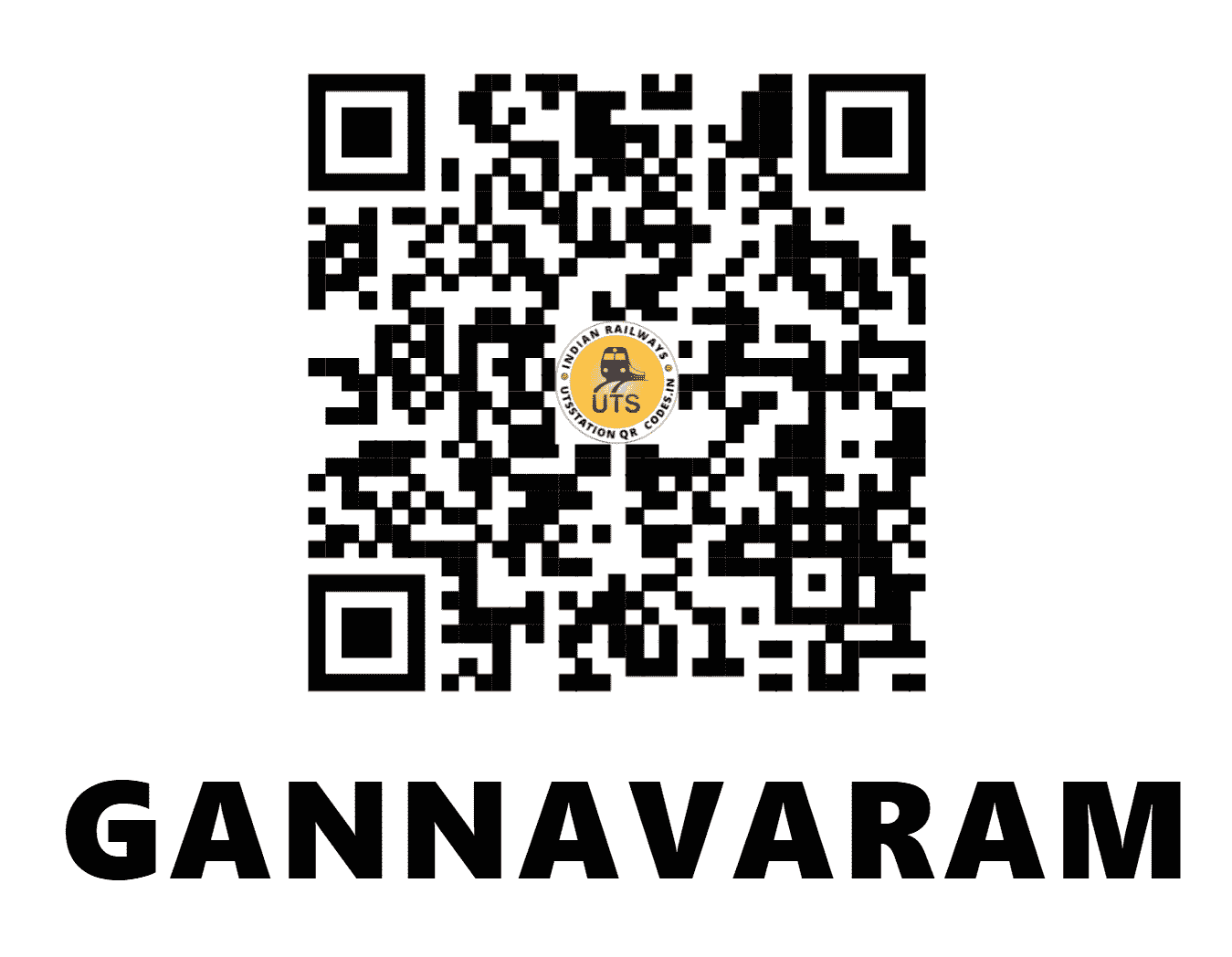 UTS QR Code for GANNAVARAM - GWM - SC (ANDHRA PRADESH)